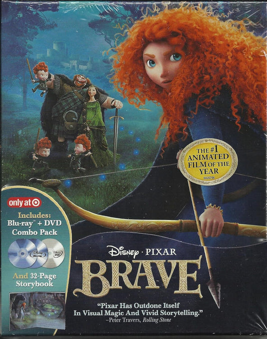 Brave Combo Pack plus 32-Page Storybook (BLU-RAY + DVD) (Pre-Owned)